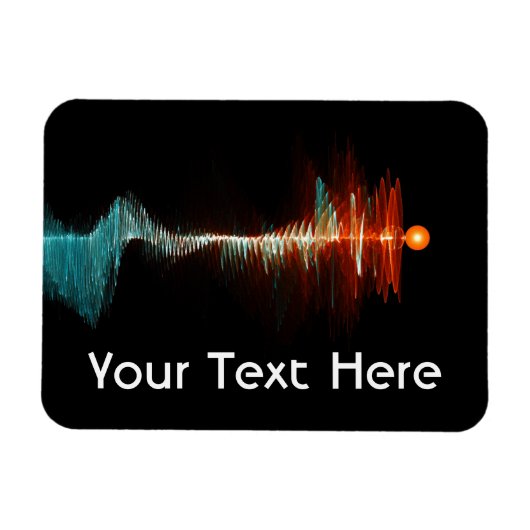 Magnet Flexible Dualité de la vague de particules (Horizontal)