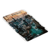 Magnet Flexible Dubaï Aquarelle Skyline (Côté Droit)