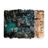 Magnet Flexible Dubaï Aquarelle Skyline (Horizontal)