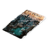 Magnet Flexible Dubaï Aquarelle Skyline (Côté Gauche)