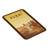 Magnet Flexible Dubai Émirats Arabes Unis Désert Safari Retro (Côté Droit)