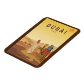 Magnet Flexible Dubai Émirats Arabes Unis Désert Safari Retro (Côté Gauche)