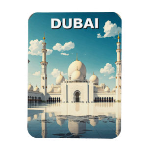 Magnet Flexible Dubaï Grande Mosquée des EAU Voyage