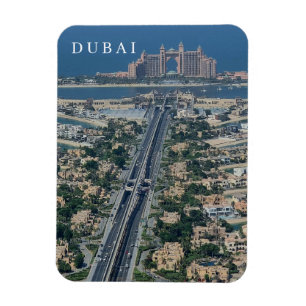 Magnet Flexible Dubai Palm vue panoramique frigo aimant