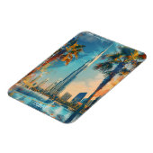 Magnet Flexible Dubai United Arab Emirates Burj Khalifa Cityscape (Côté Gauche)