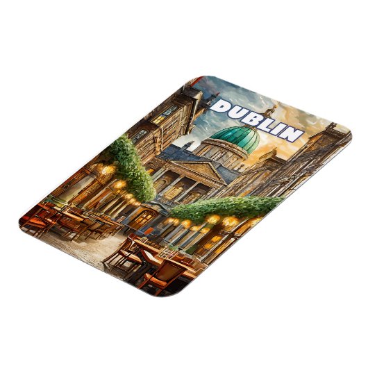 Magnet Flexible Dublin, cité aux mille nuances de vert (Côté Gauche)