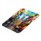 Magnet Flexible Dublin Irlande Travel Art Vintage (Côté Gauche)