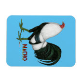 Magnet Flexible Duckwing Gamecock (Horizontal)
