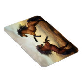 Magnet Flexible Dueling Stallions peinture aimant (Côté Droit)