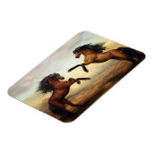 Magnet Flexible Dueling Stallions peinture aimant (Côté Gauche)