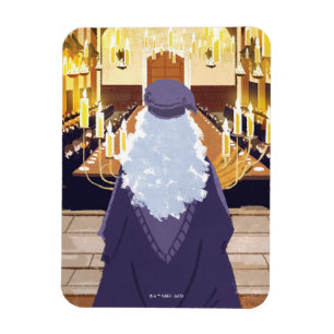 Magnet Flexible Dumbledore Parlant dans la grande salle Hogwarts
