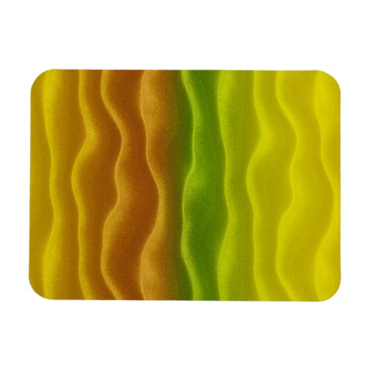 Magnet Flexible Dunes de sable jaune orange et vert (Horizontal)