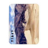 Magnet Flexible Dunes de sable près du monastère de Samye - Tibet (Vertical)