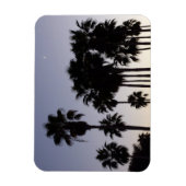 Magnet Flexible Dusk avec palmiers Scène tropicale (Vertical)