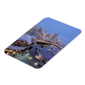 Magnet Flexible Dusk sur Bell Harbour à Seattle, Washington. (Côté Gauche)