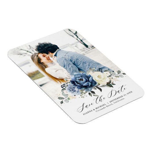 Magnet Flexible Dusty Blue Navy Champagne (Côté Droit)