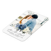 Magnet Flexible Dusty Blue Navy Champagne (Côté Gauche)