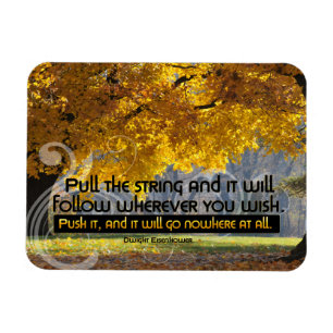 Magnet Flexible Dwight D. Eisenhower Citation Inspirationnelle "Pu