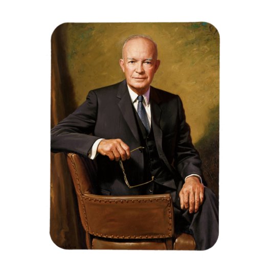 Magnet Flexible Dwight Eisenhower Président Portrait de la Maison  (Vertical)