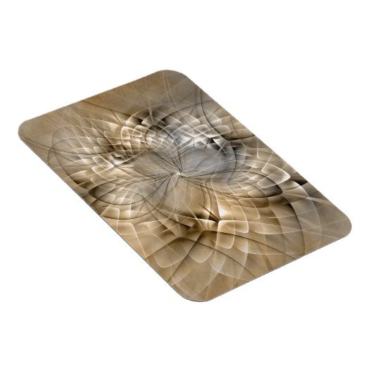Magnet Flexible Earth Tones Abstract Modern Fractal Art Texture (Côté Droit)