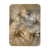 Magnet Flexible Earth Tones Abstract Modern Fractal Art Texture (Vertical)