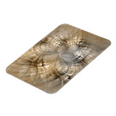 Magnet Flexible Earth Tones Abstract Modern Fractal Art Texture (Côté Gauche)