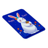Magnet Flexible Easter Bunny with Blue Background  (Côté Droit)