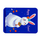 Magnet Flexible Easter Bunny with Blue Background  (Horizontal)