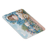 Magnet Flexible Easter egg carriage ride with lambs (Côté Droit)