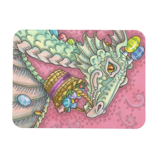 Magnet Flexible EASTER EGG DRAGON Fantasy Spring (Horizontal)