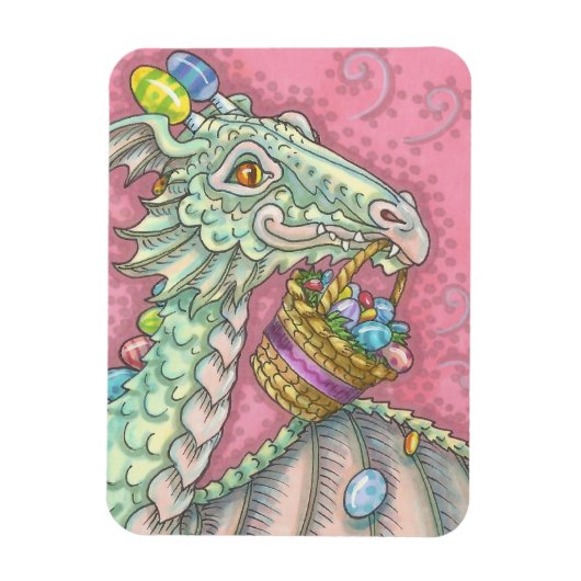 Magnet Flexible EASTER EGG DRAGON Fantasy Spring (Vertical)