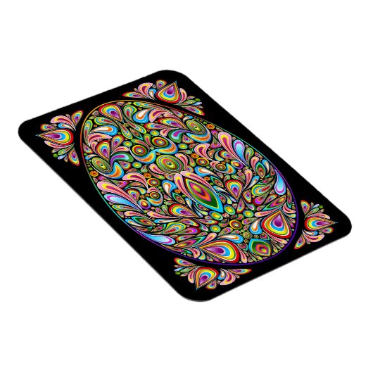 Magnet Flexible Easter Egg Psychedelic Design (Côté Droit)