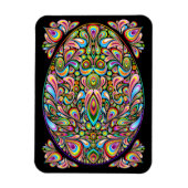 Magnet Flexible Easter Egg Psychedelic Design (Vertical)