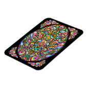 Magnet Flexible Easter Egg Psychedelic Design (Côté Gauche)