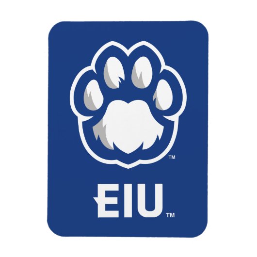 Magnet Flexible Eastern Illinois Panthers Empreinte de patte & EIU (Vertical)