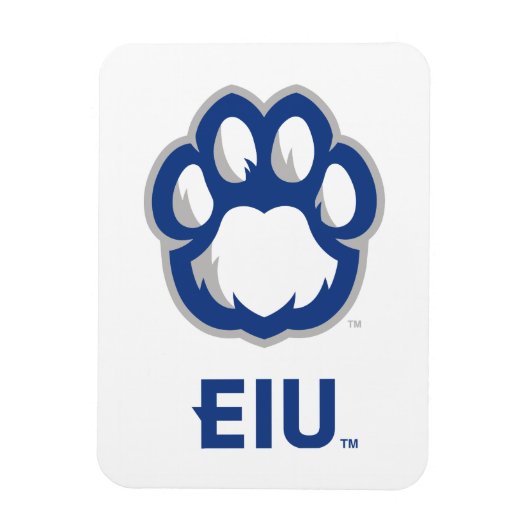 Magnet Flexible Eastern Illinois Panthers Empreinte de patte & EIU (Vertical)