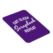 Magnet Flexible Eat Sleep Scrapbook Répéter Scrapbooking (Côté Droit)