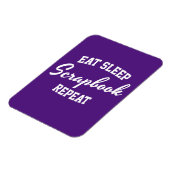 Magnet Flexible Eat Sleep Scrapbook Répéter Scrapbooking (Côté Gauche)