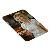 Magnet Flexible Eating Pizza Photo Personalize Customize (Côté Droit)