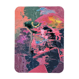 MAGNET FLEXIBLE EAU DE FLUX ABSTRAITE