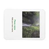 Magnet Flexible eau océan plage photo ajouter nom texte place été (Horizontal)