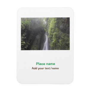 Magnet Flexible eau océan plage photo ajouter nom texte place été