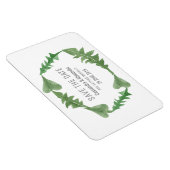 Magnet Flexible Eau verte Foliage Enregistrer la date (Côté Droit)