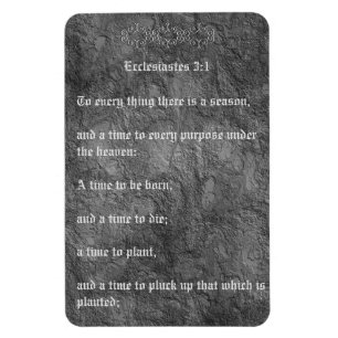 Magnet Flexible Ecclesiastes 3:1 Texture Vieillissante Non Larmes