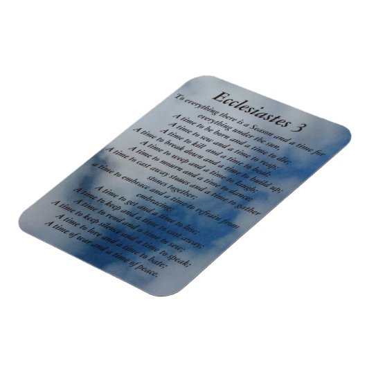 Magnet Flexible Ecclesiastes 3 aimant (Côté Gauche)