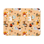 Magnet Flexible Écharpes festives d'hiver pour chiots (Horizontal)