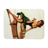 Magnet Flexible Échecs Girl Pin Up (Horizontal)