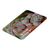 Magnet Flexible Echeveria Rose La vie succulente est difficile (Côté Gauche)