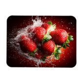 Magnet Flexible Éclaboussure de fraise (Horizontal)
