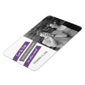 Magnet Flexible Éclat moderne Enregistrer l'aimant de date (violet (Côté Gauche)